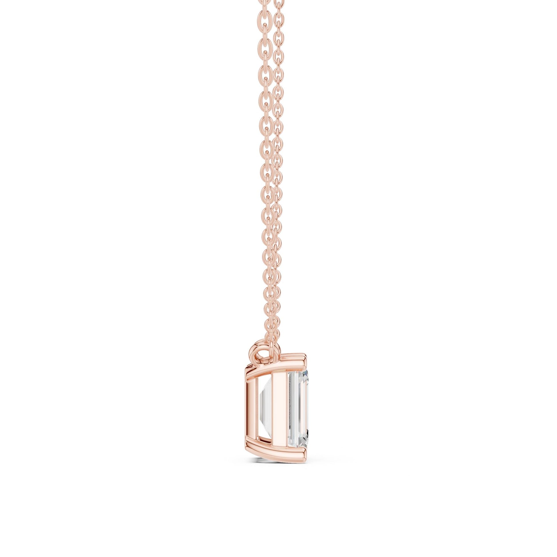 Emerald Lab Grown Diamond Pendant