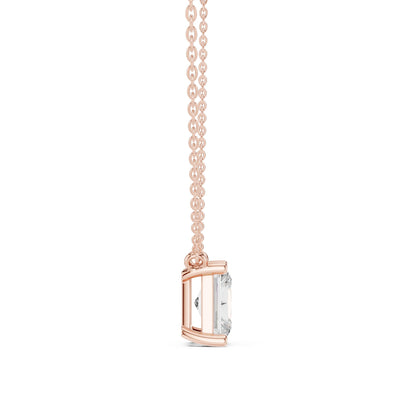 Emerald Lab Grown Diamond Pendant