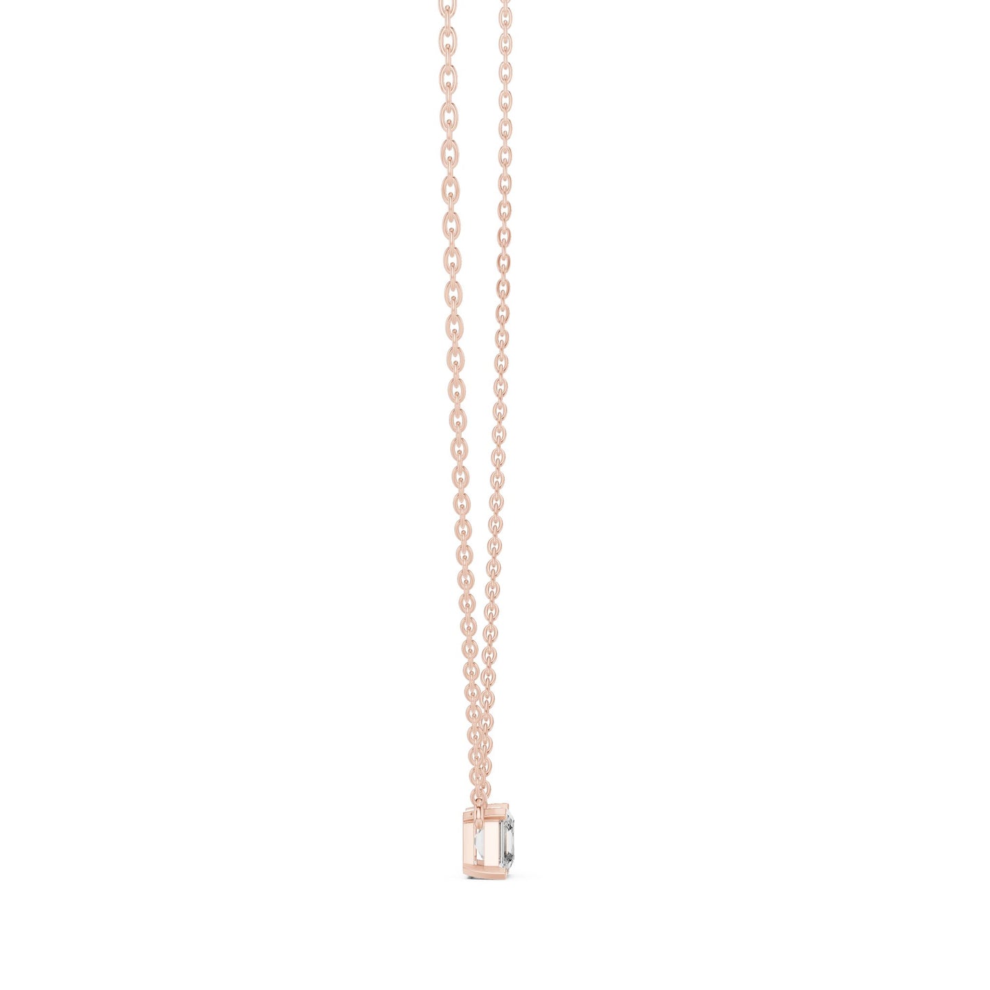 Emerald Lab Grown Diamond Pendant