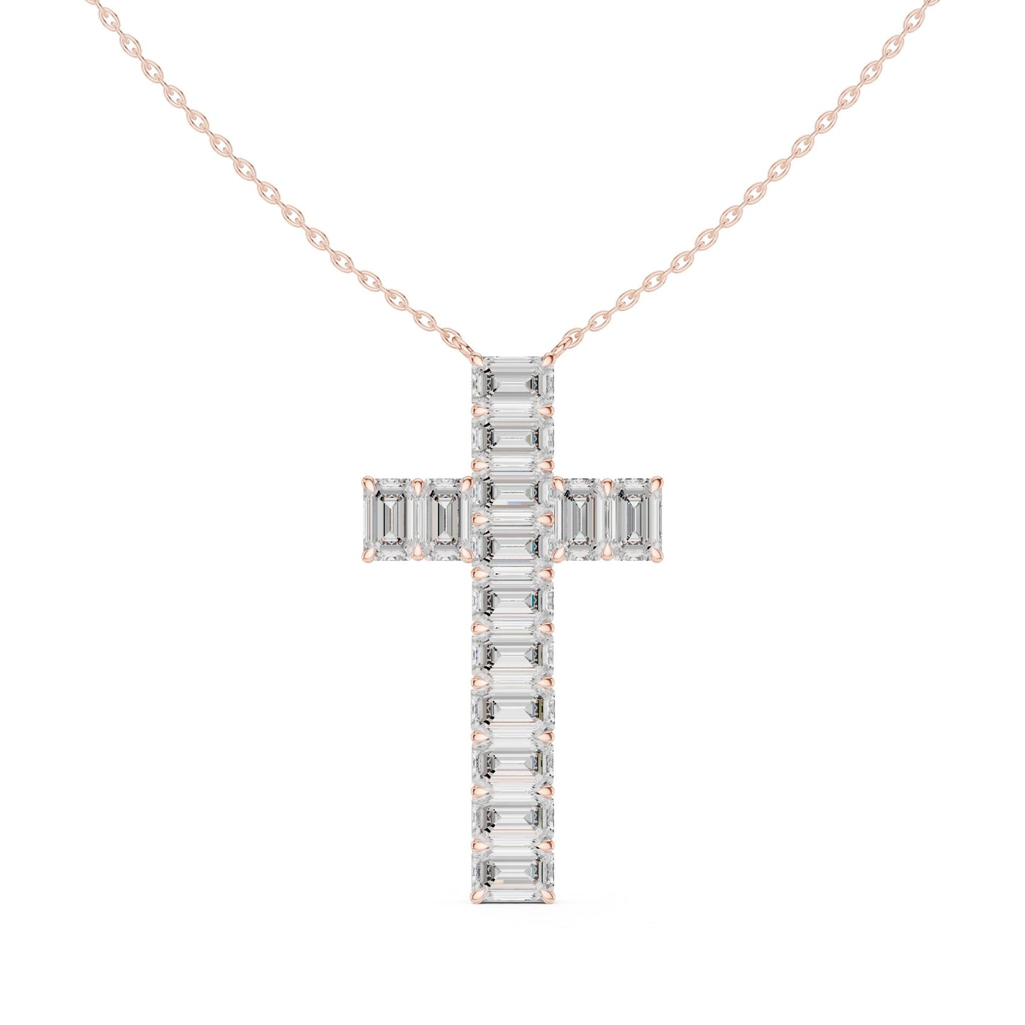 Emerald Lab Grown Diamond Pendant
