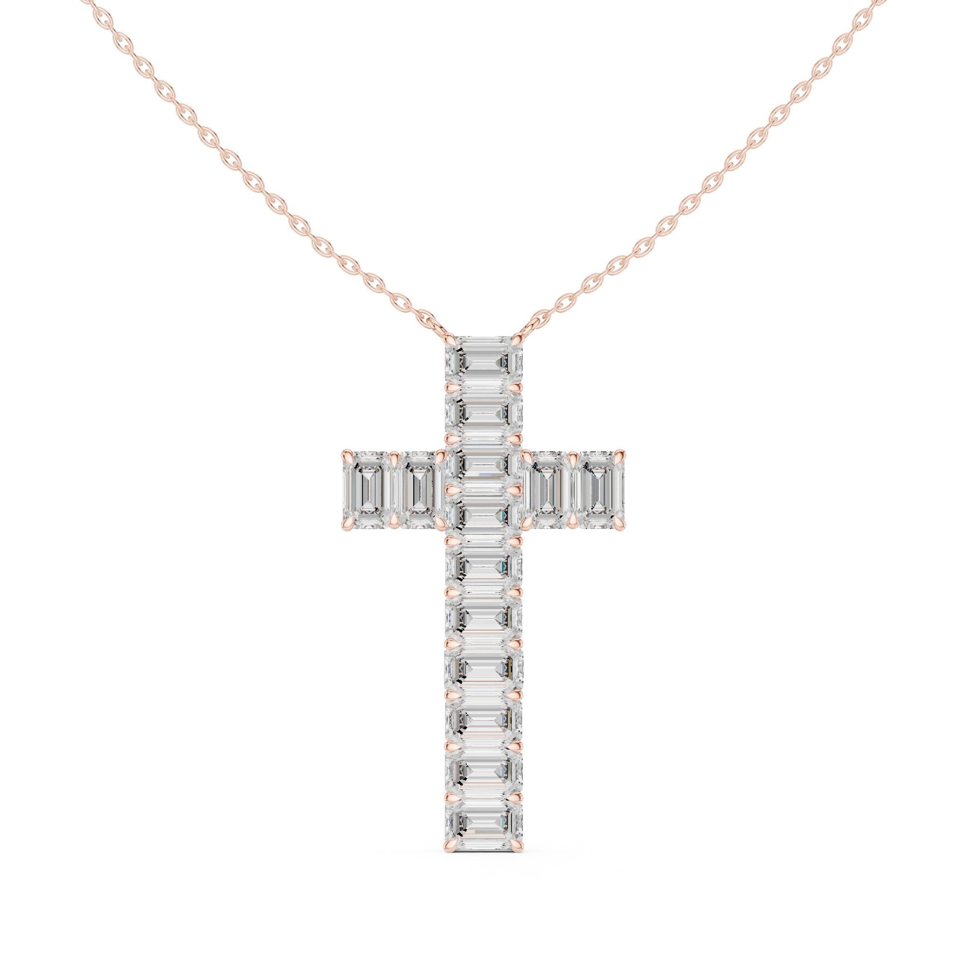 Emerald Lab Grown Diamond Pendant