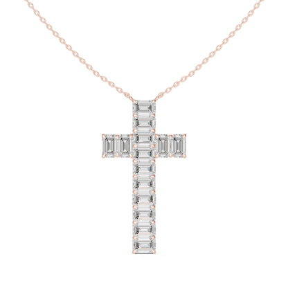 Emerald Lab Grown Diamond Pendant