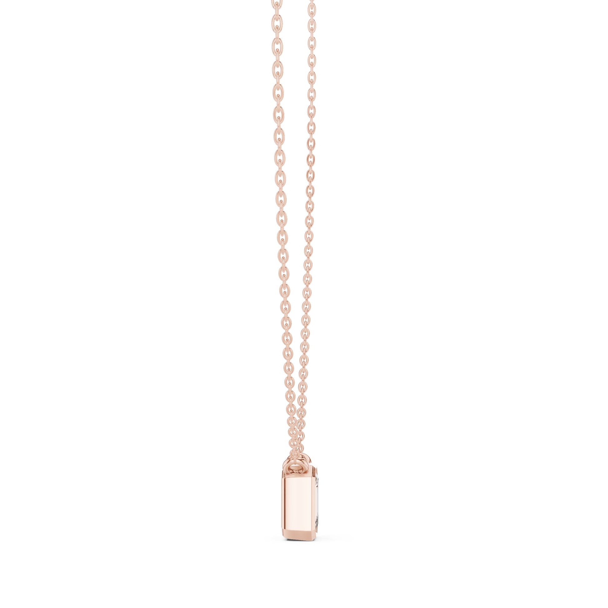 Emerald Lab Grown Diamond Pendant