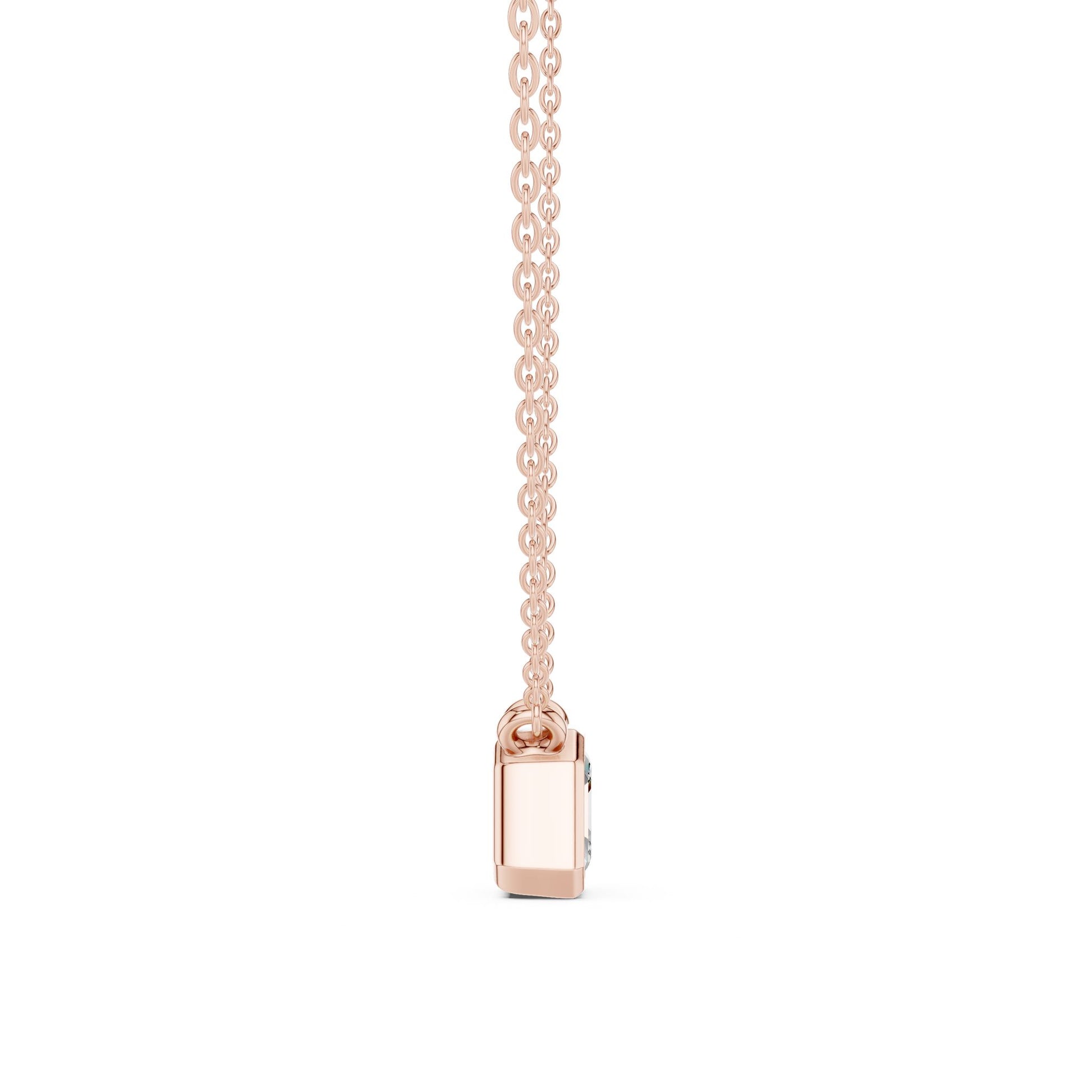 Emerald Lab Grown Diamond Pendant
