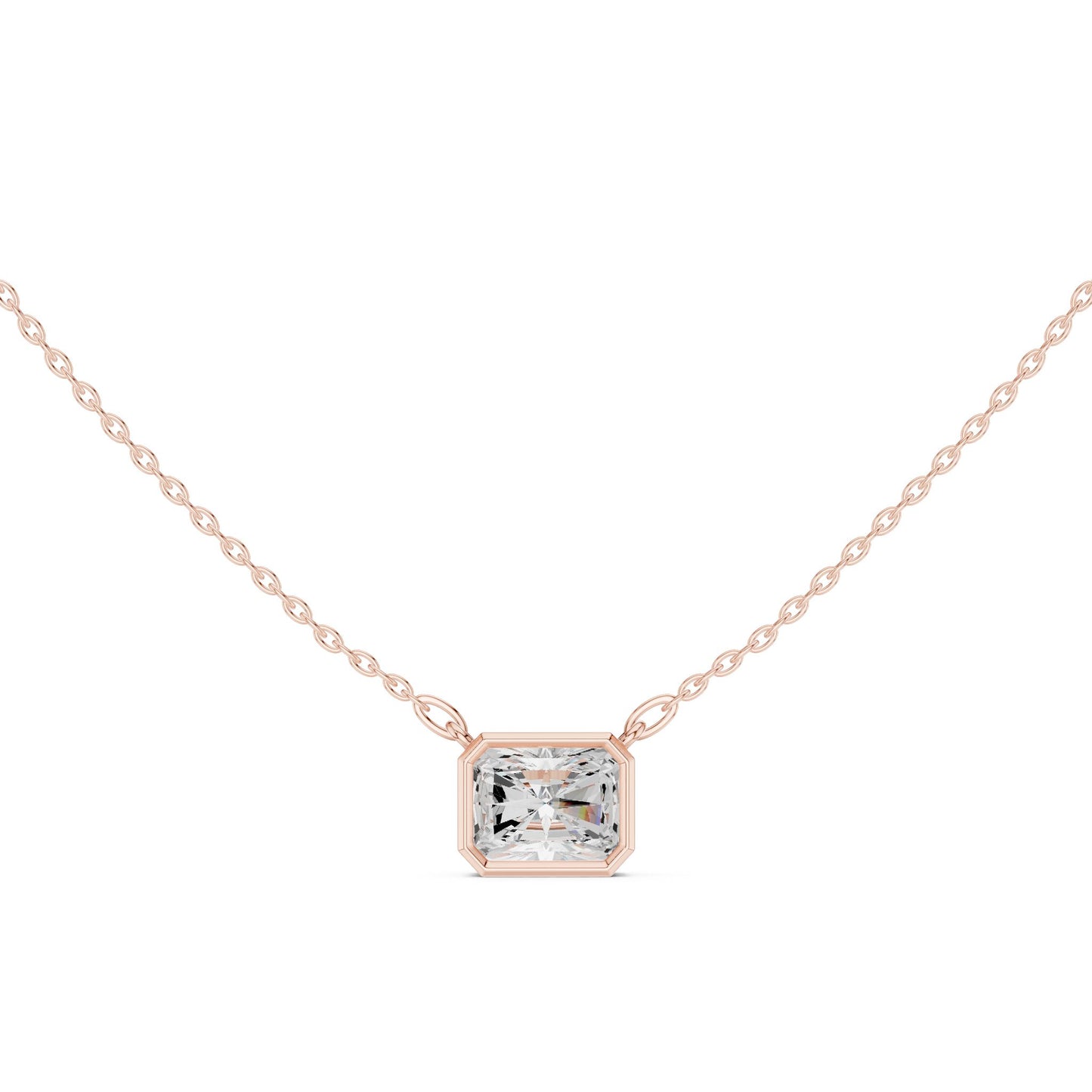 Emerald Lab Grown Diamond Pendant