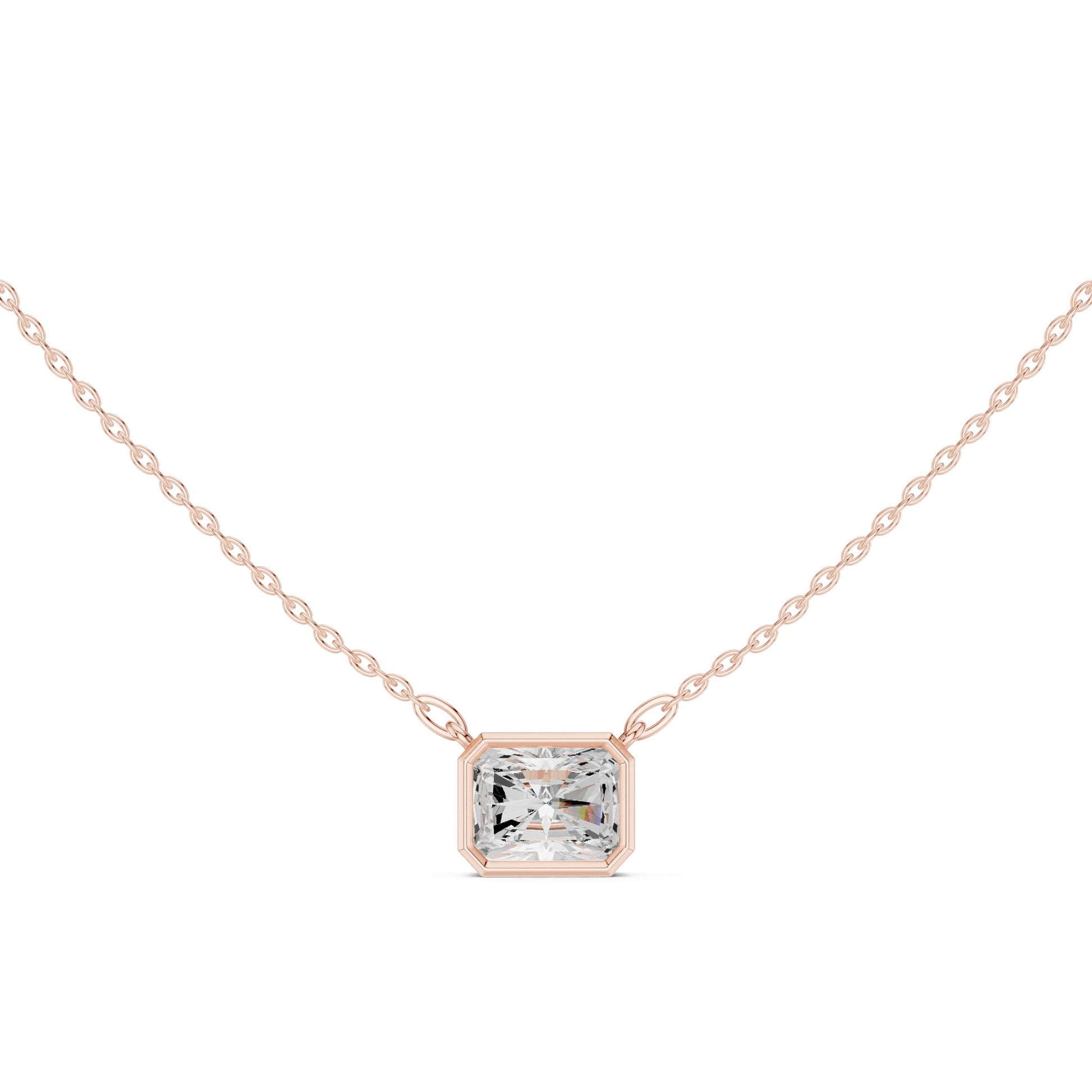 Emerald Lab Grown Diamond Pendant