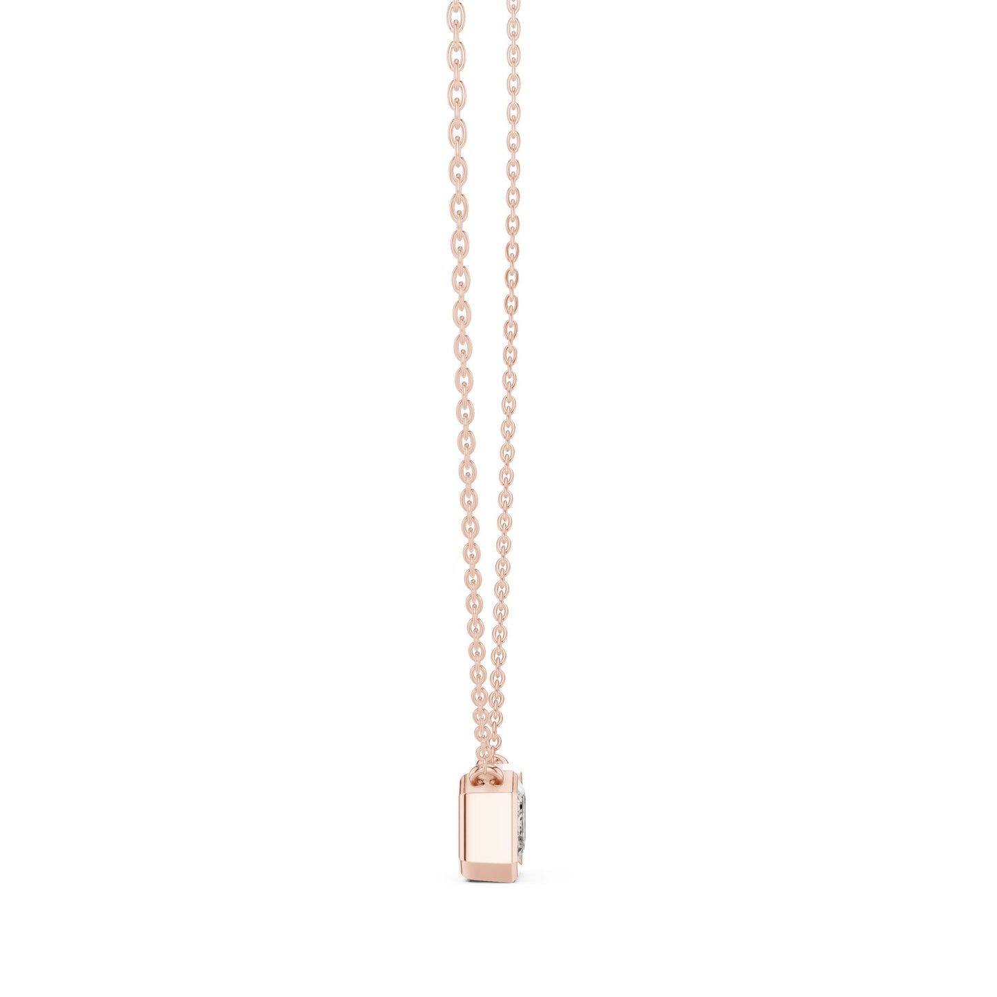 Emerald Lab Grown Diamond Pendant