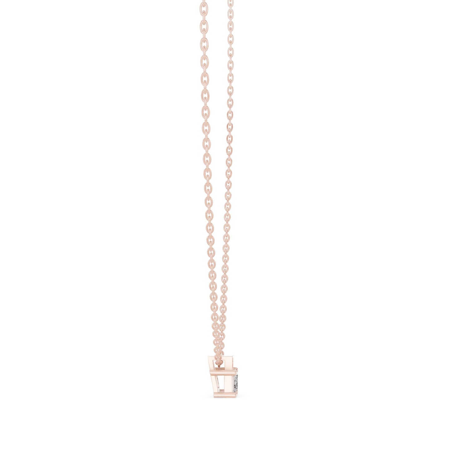 Emerald Lab Grown Diamond Pendant