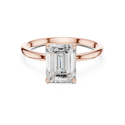 Women's Emerald Lab Grown Diamond Ring