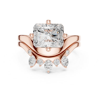 Emerald Lab Grown Diamond Solitaire Engagement Ring