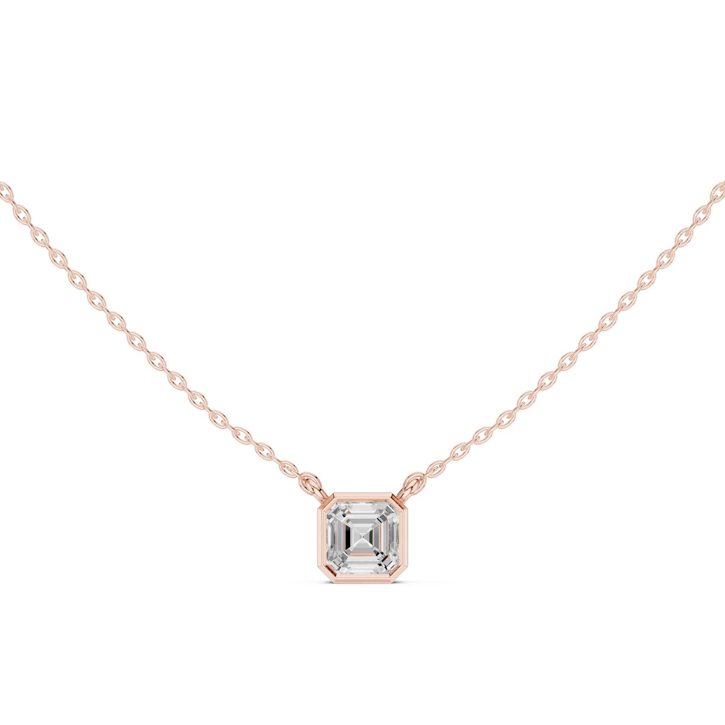 Emerald Lab Grown Diamond Pendant