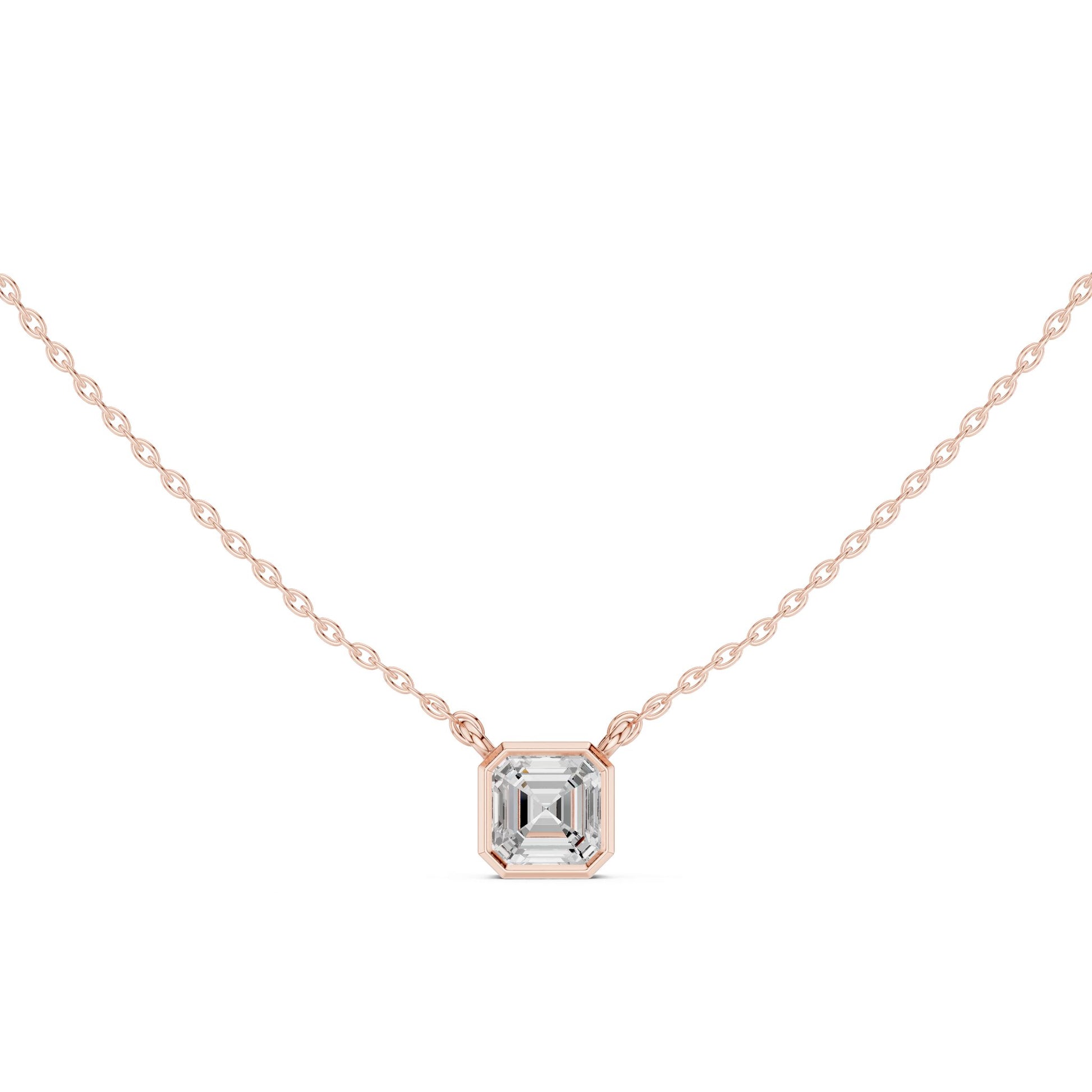 Emerald Lab Grown Diamond Pendant