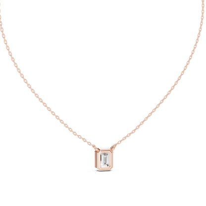 Emerald Lab Grown Diamond Pendant