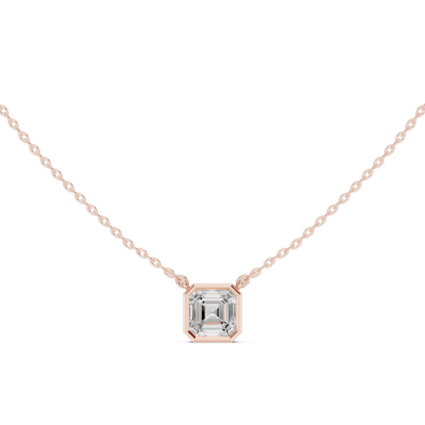 Emerald Lab Grown Diamond Pendant