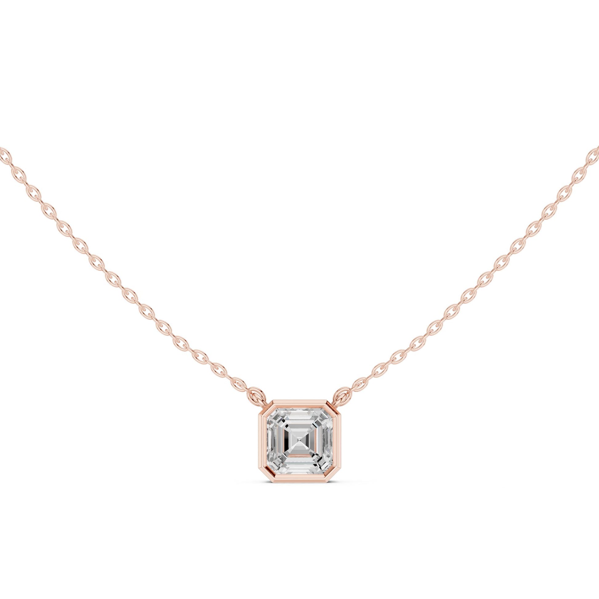 Emerald Lab Grown Diamond Pendant