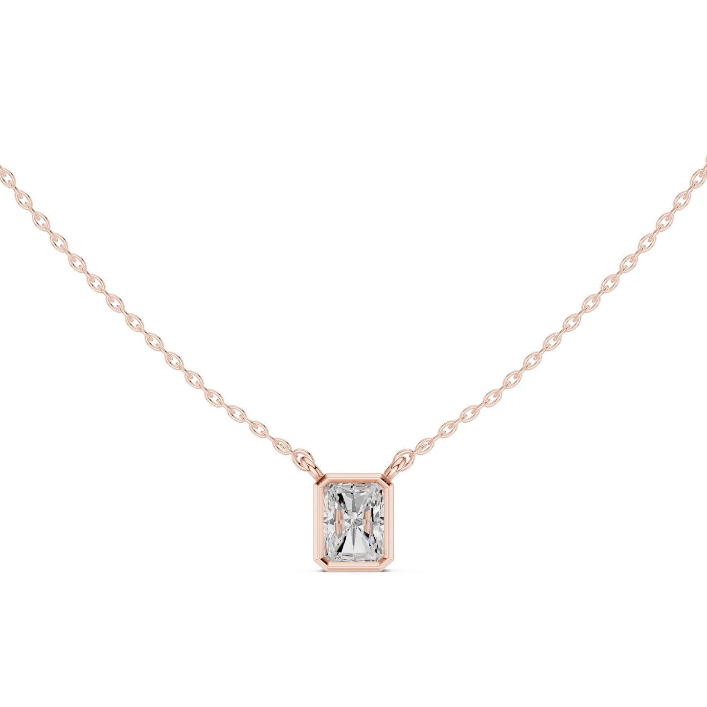 Emerald Lab Grown Diamond Pendant
