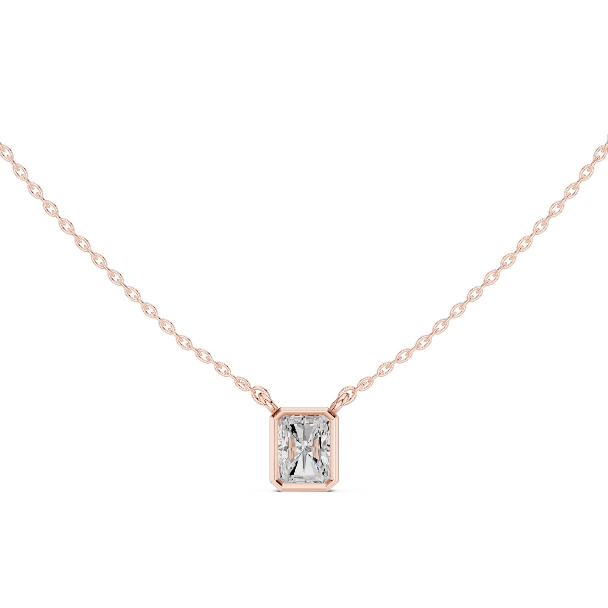 Emerald Lab Grown Diamond Pendant