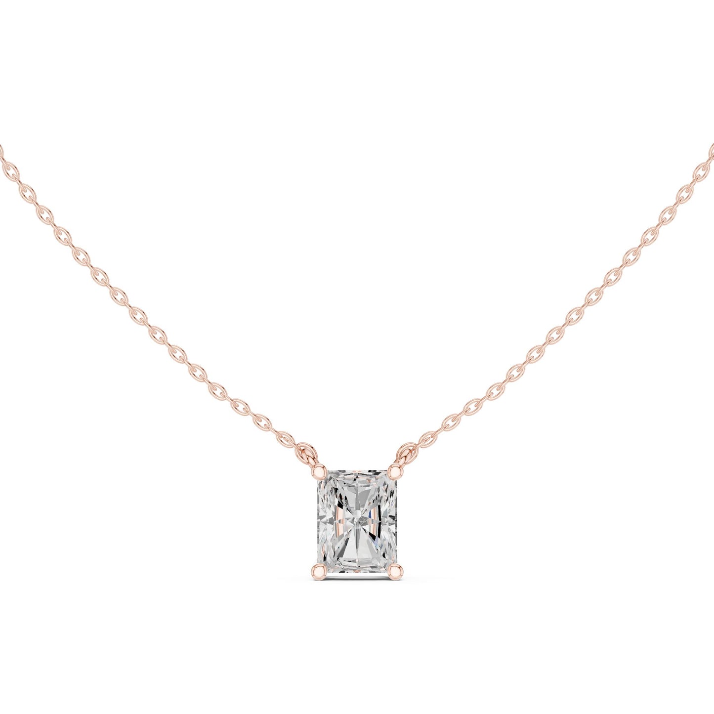 Emerald Lab Grown Diamond Pendant