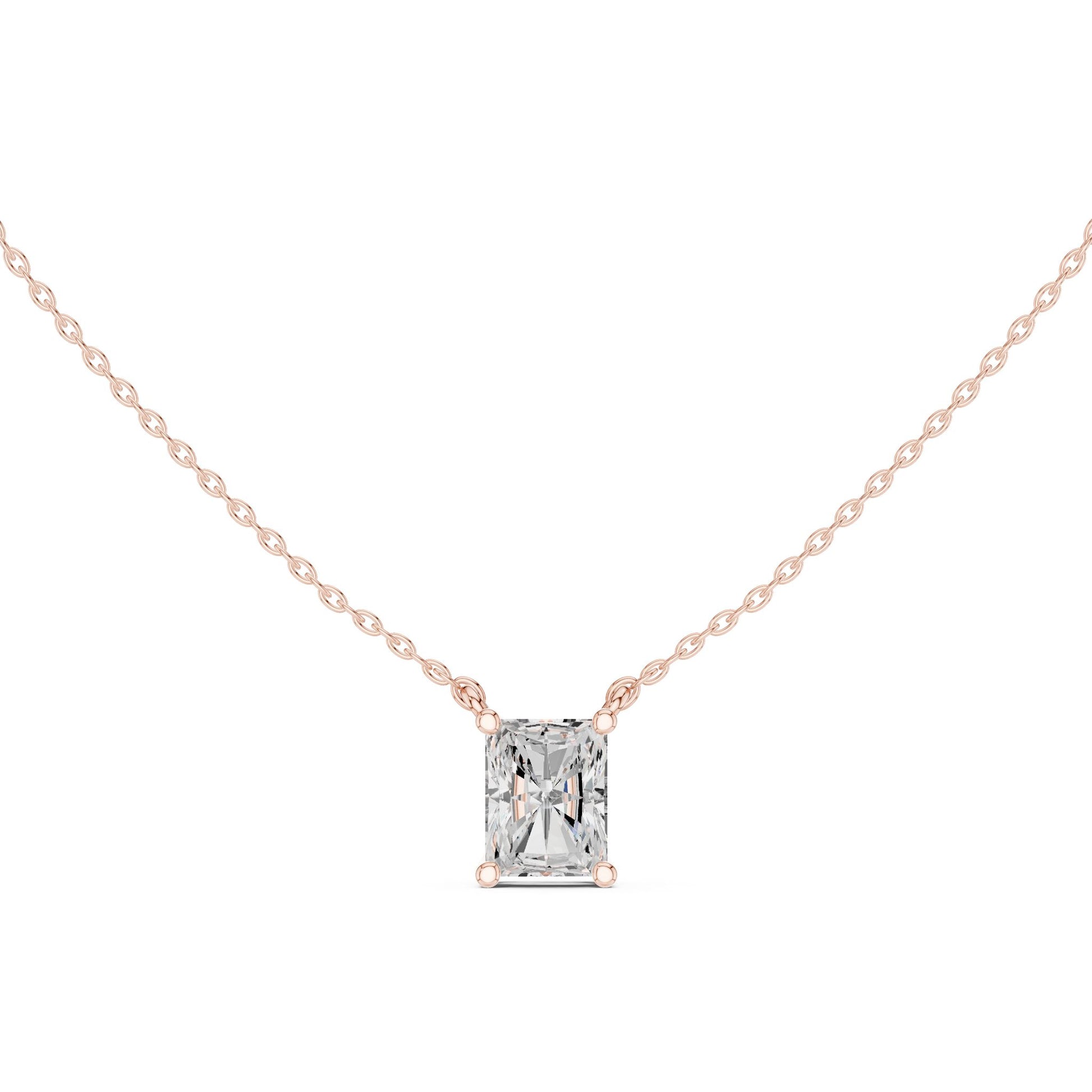 Emerald Lab Grown Diamond Pendant