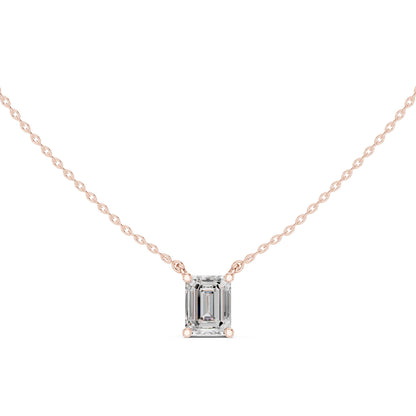 Emerald Lab Grown Diamond Pendant