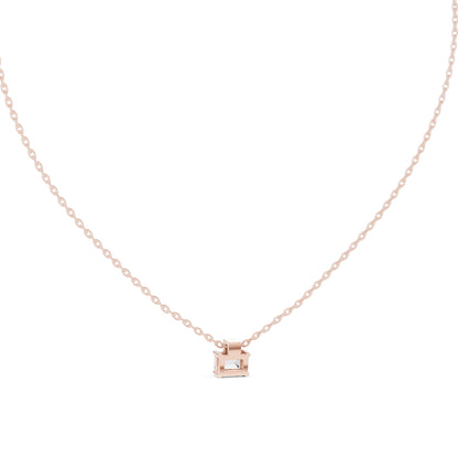 Emerald Lab Grown Diamond Pendant