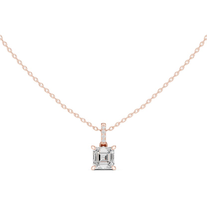 Emerald Lab Grown Diamond Pendant