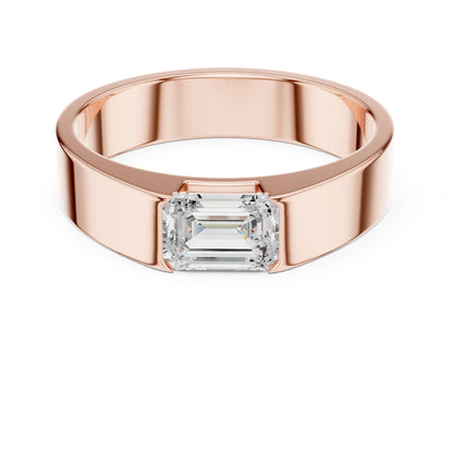 Men's Emerald Lab Grown Diamond Ring
