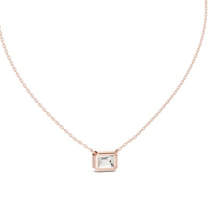 Emerald Lab Grown Diamond Pendant