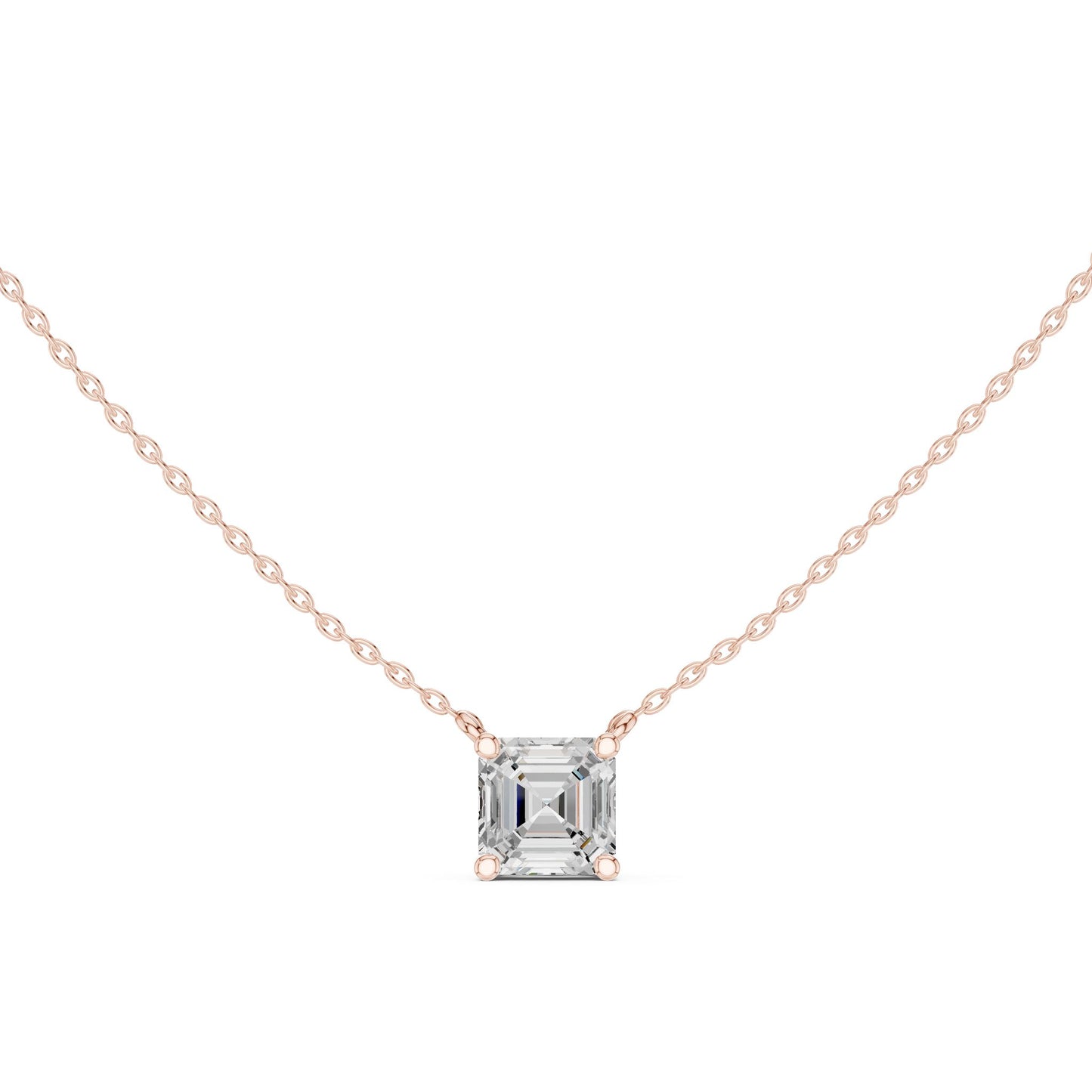 Emerald Lab Grown Diamond Pendant