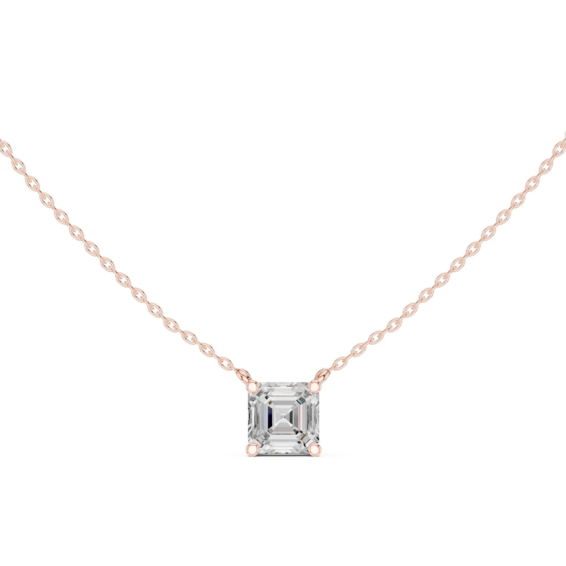 Emerald Lab Grown Diamond Pendant