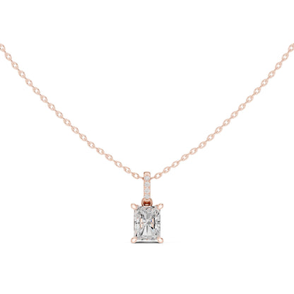 Emerald Lab Grown Diamond Pendant