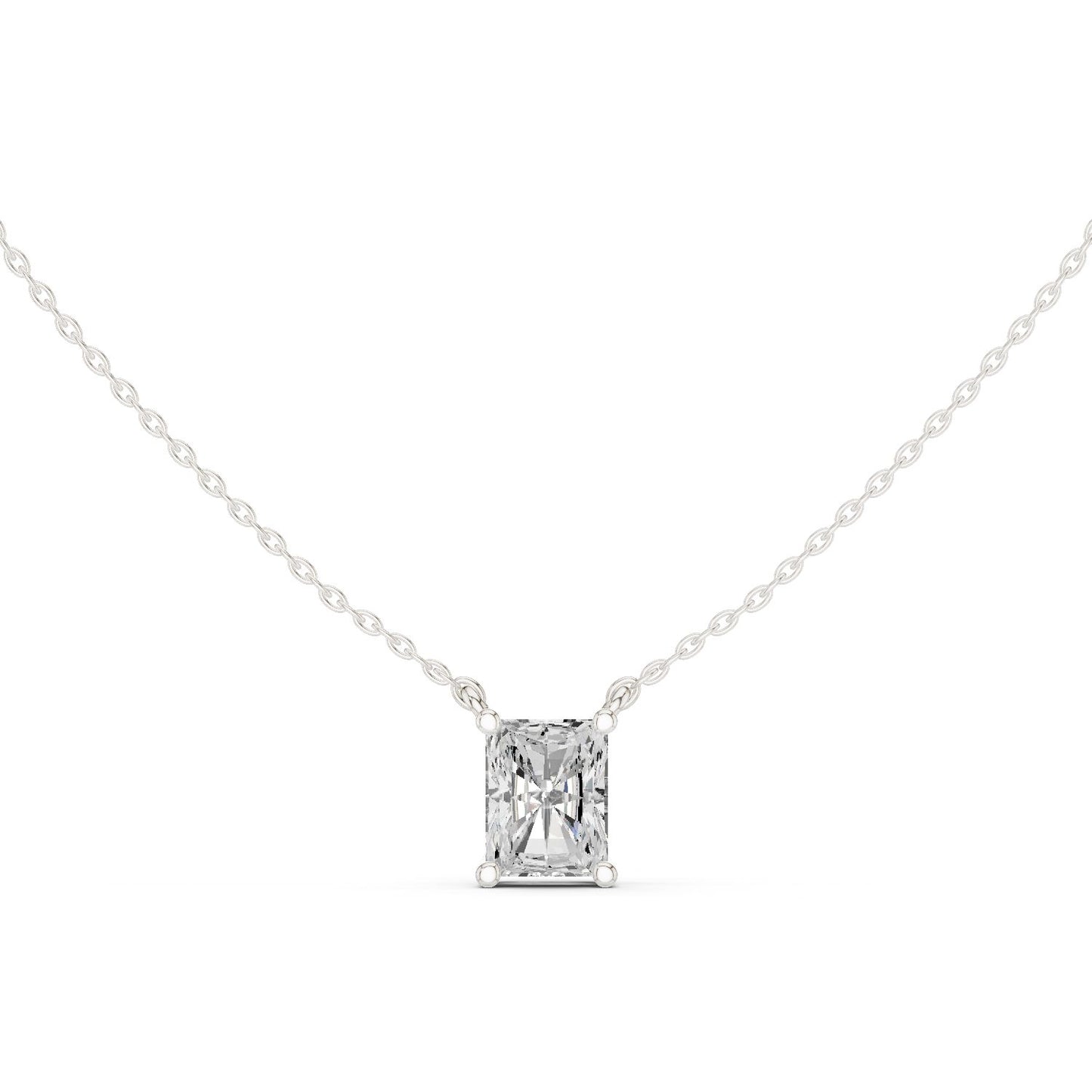 Emerald Lab Grown Diamond Pendant