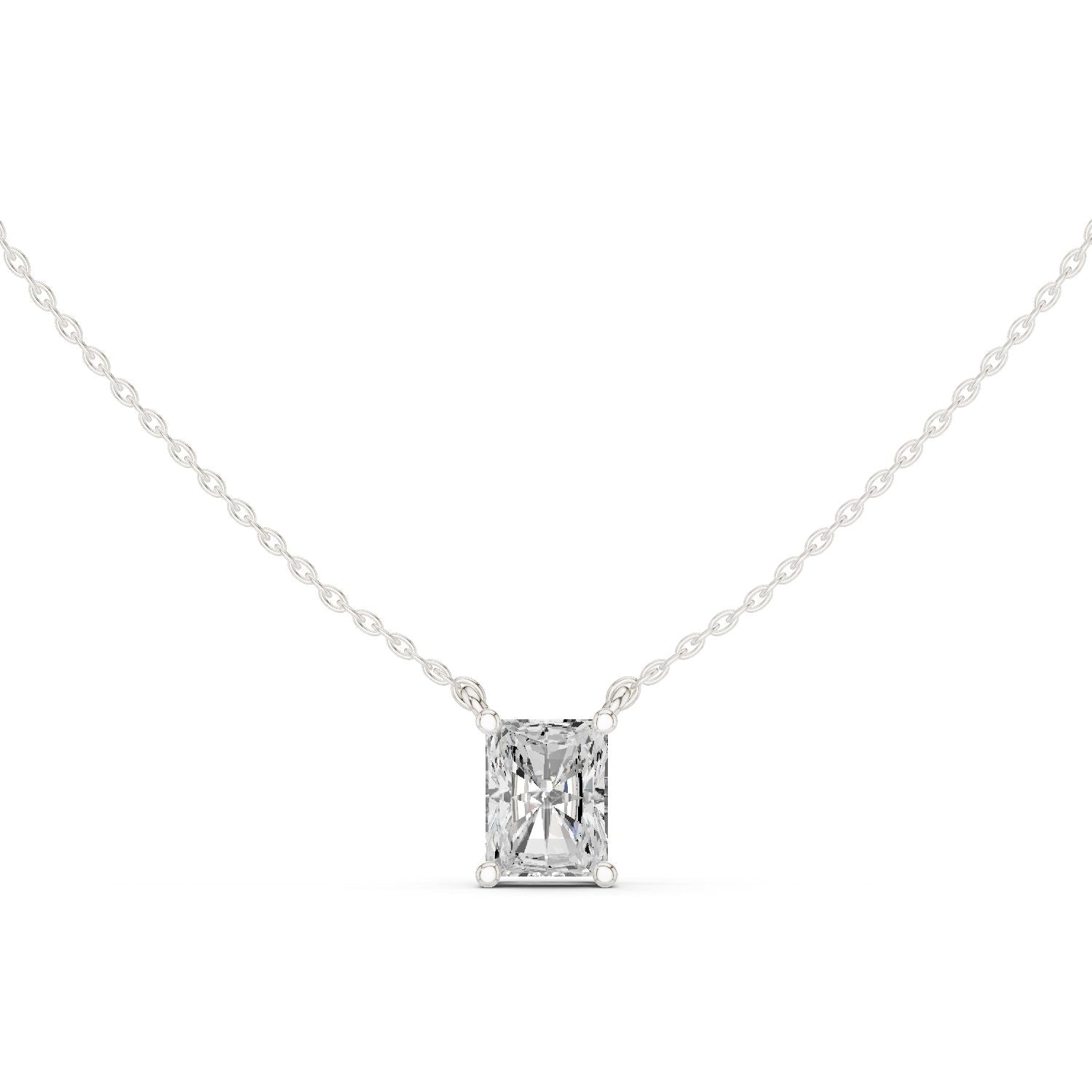 Emerald Lab Grown Diamond Pendant