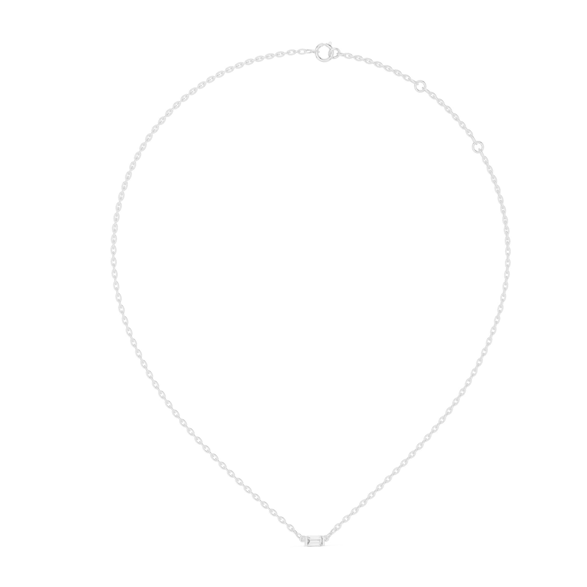Emerald Lab Grown Diamond Pendant
