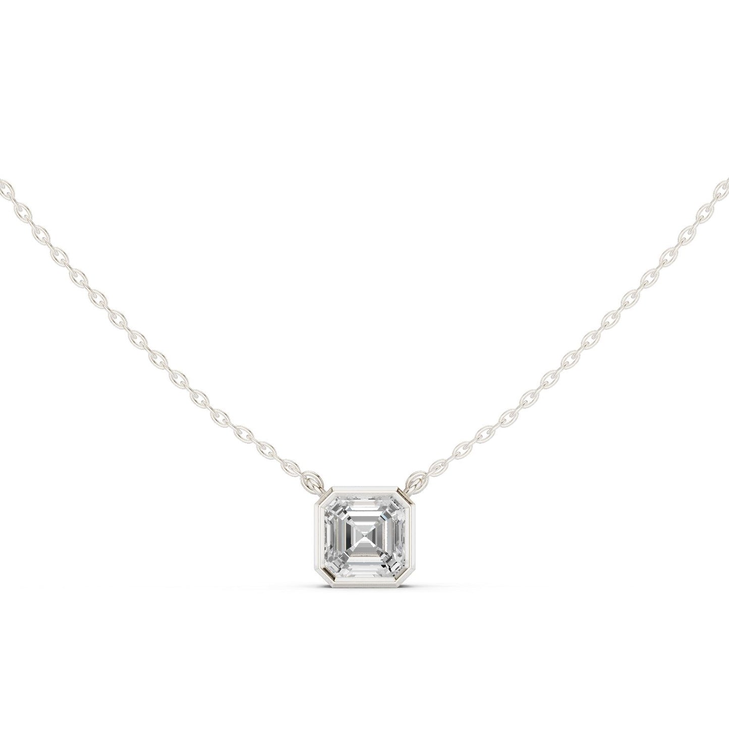 Emerald Lab Grown Diamond Pendant