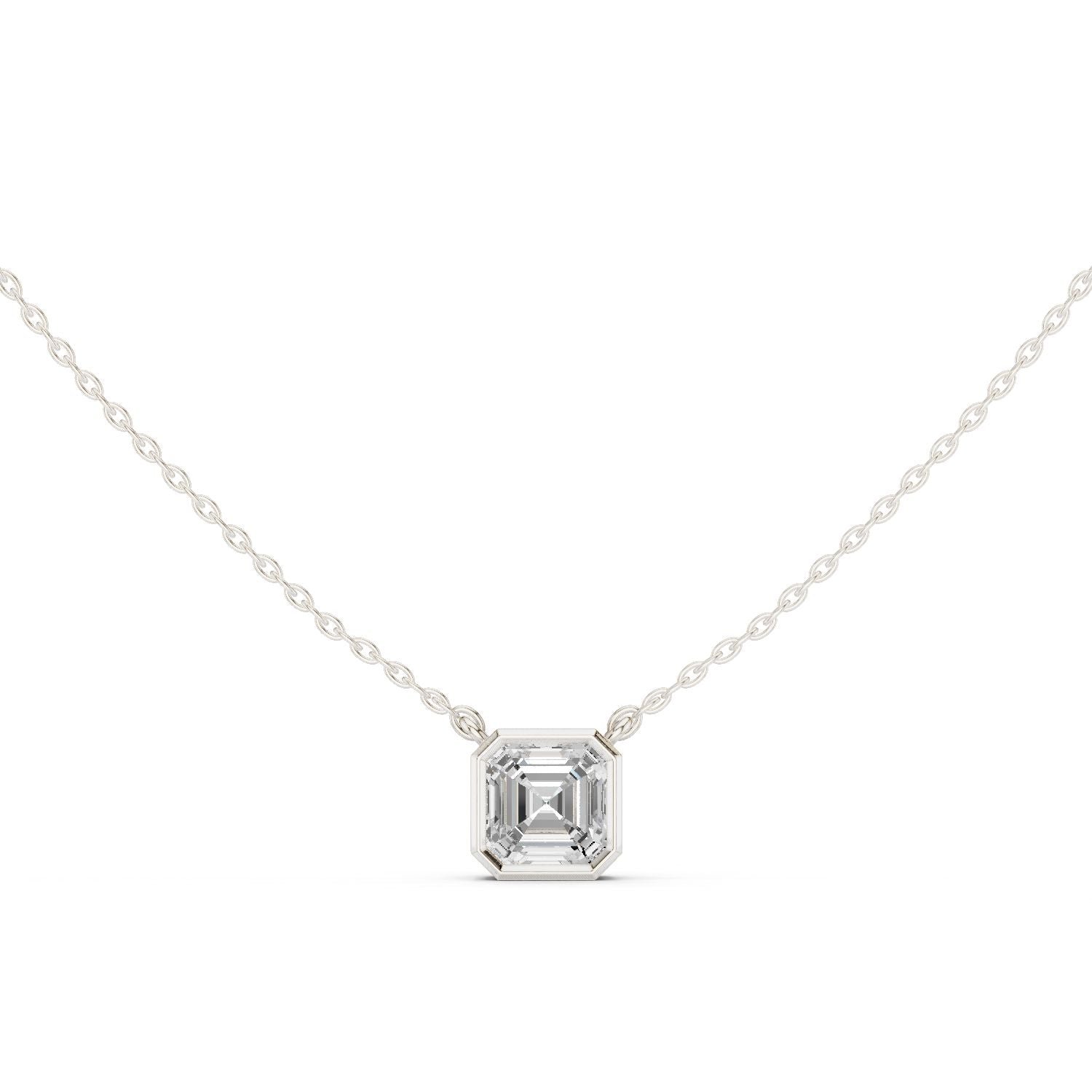 Emerald Lab Grown Diamond Pendant