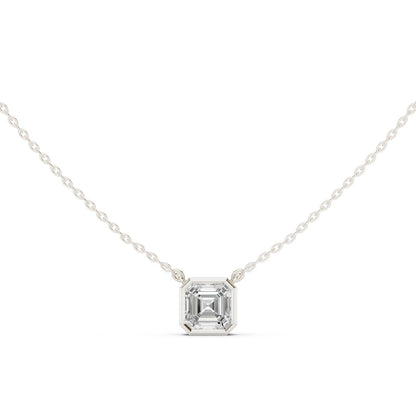 Emerald Lab Grown Diamond Pendant