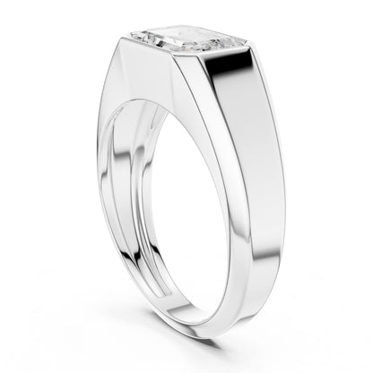 Men's Emerald Lab Grown Diamond Ring