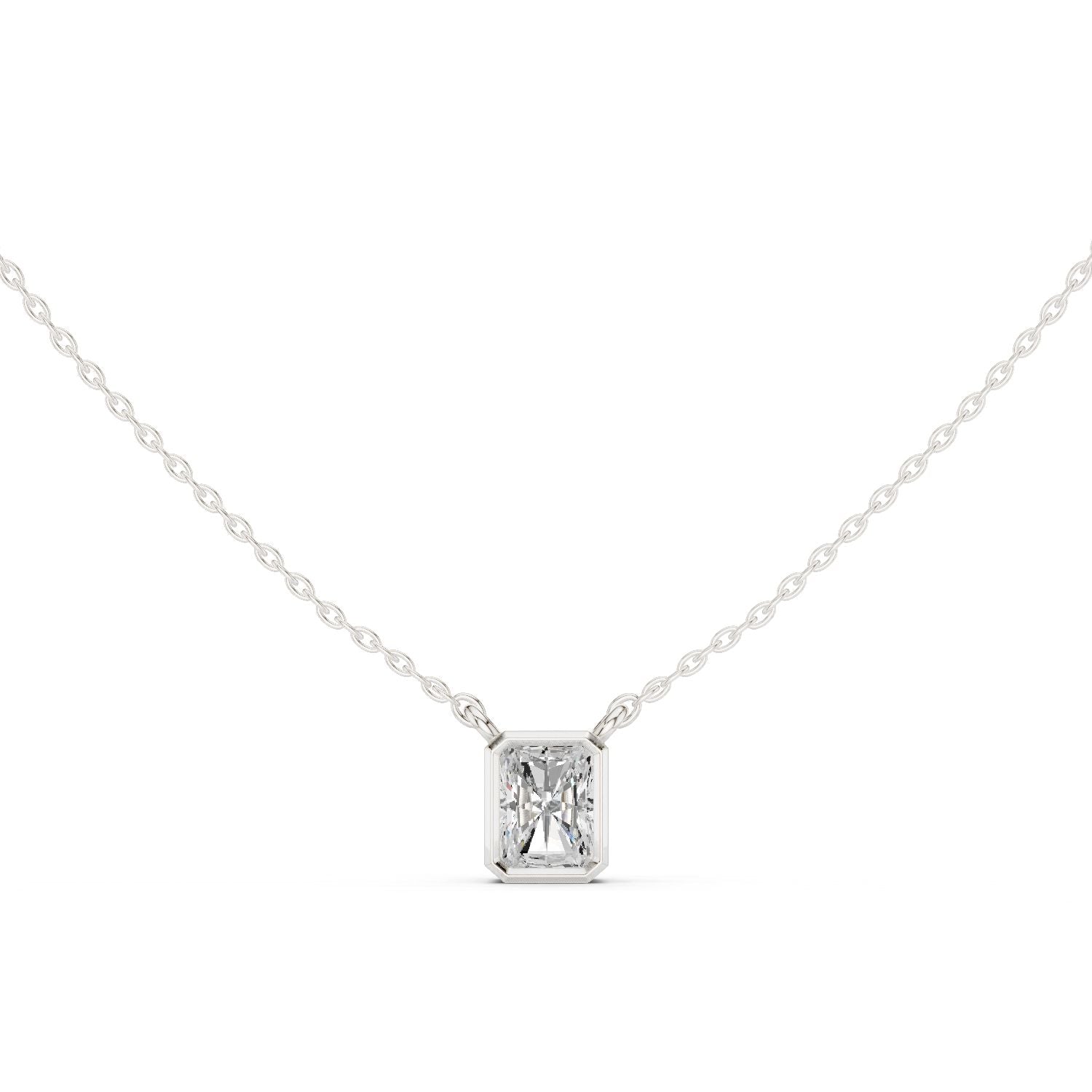 Emerald Lab Grown Diamond Pendant