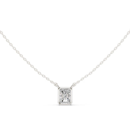 Emerald Lab Grown Diamond Pendant