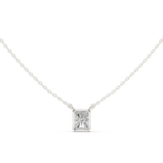 Emerald Lab Grown Diamond Pendant