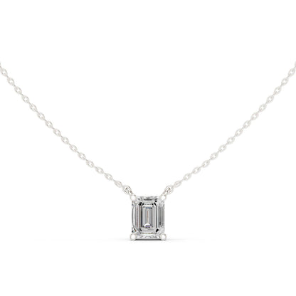 Emerald Lab Grown Diamond Pendant