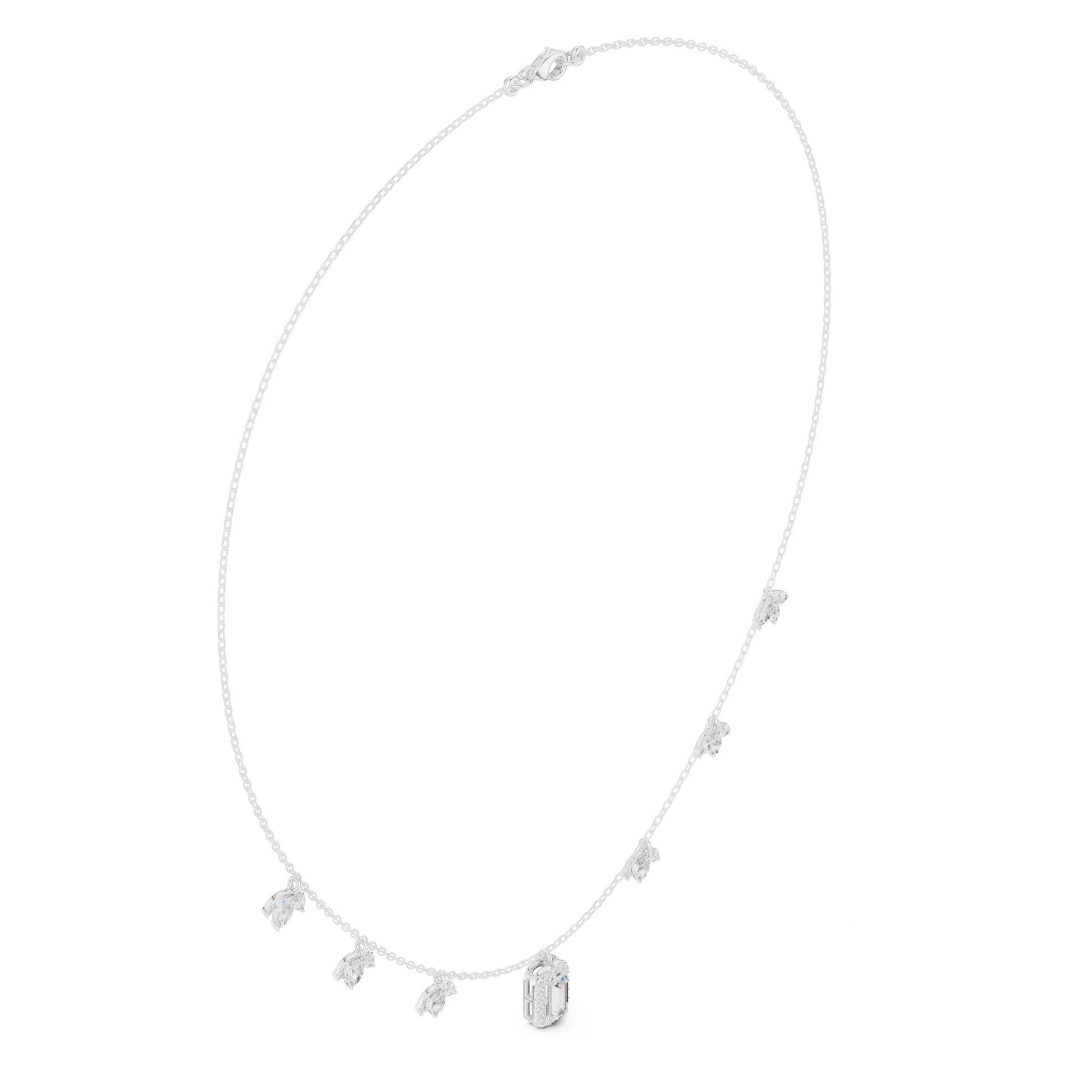 Emerald Lab Grown Diamond Pendant