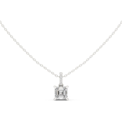 Emerald Lab Grown Diamond Pendant