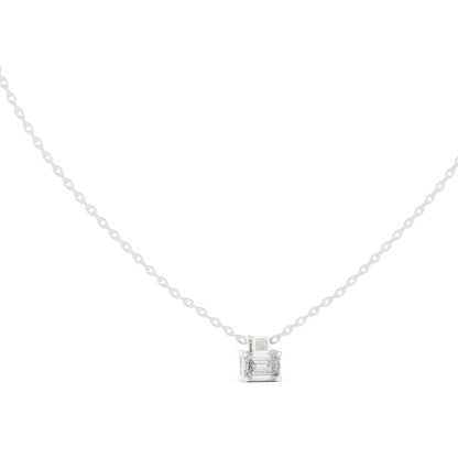 Emerald Lab Grown Diamond Pendant