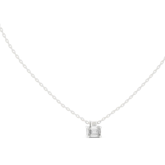 Emerald Lab Grown Diamond Pendant