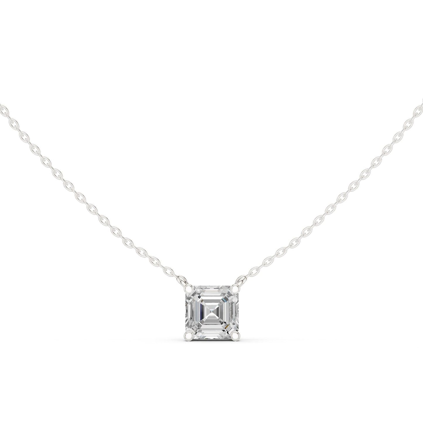 Emerald Lab Grown Diamond Pendant