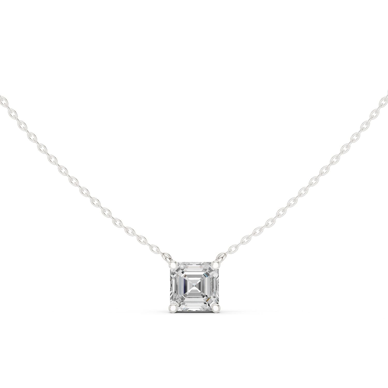 Emerald Lab Grown Diamond Pendant