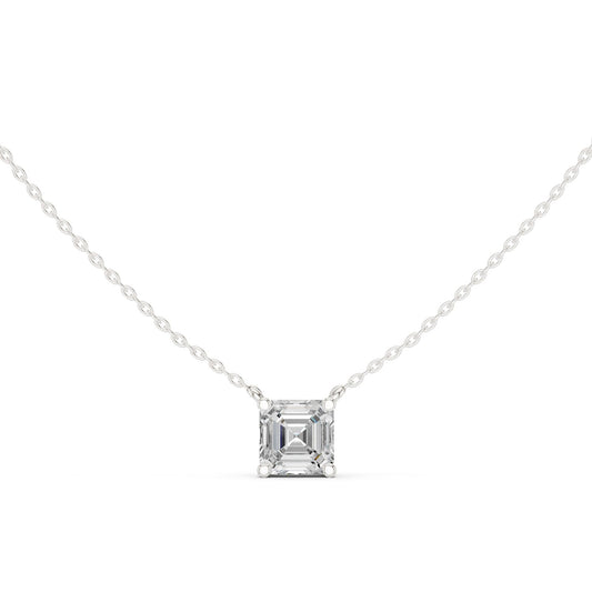 Emerald Lab Grown Diamond Pendant