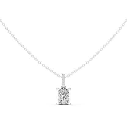 Emerald Lab Grown Diamond Pendant